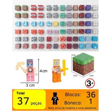 Imagem de Blocos Magnéticos Construção Brinquedo Imãs Cubos Mini Craft Quantidad