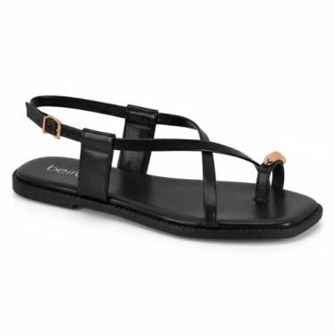 Imagem de Sandália de Dedo Beira Rio Rasteirinha Fivela Confortável Original -, 