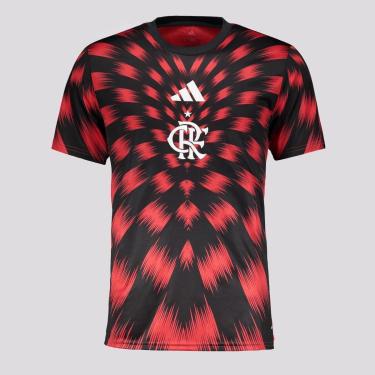 Imagem de Camisa Adidas Flamengo Pré-Jogo 2025 Juvenil-Unissex