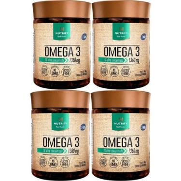 Imagem de Kit 4 Suplemento Ômega 3 Tg 1361mg - 521mg Dha - Nutrify