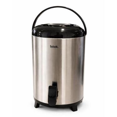 Imagem de Garrafa Botijão Térmico Grande Inox 9,5 Torneira Café Leite - ISTOK