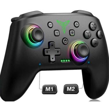 Imagem de Controle Sem Fio Rgb Compatível Switch Lite Oled Pc Q218 - beboncool q