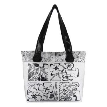 Imagem de Bolsa Feminina Cinza Estampa Alto Relevo Magicc B-238-Feminino