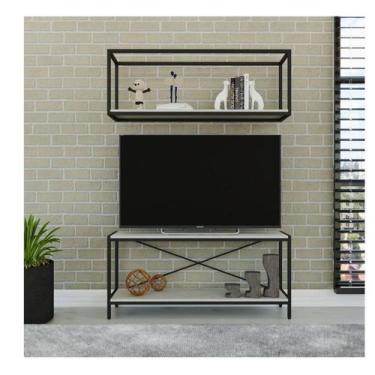 Imagem de Rack para TV até 50 Polegadas 1 Nicho Aéreo Estilo Industrial Active Y