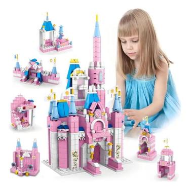 Imagem de Castelo da Princesa Blocos de Montar 1000 peças 6 em 1 BLOXI