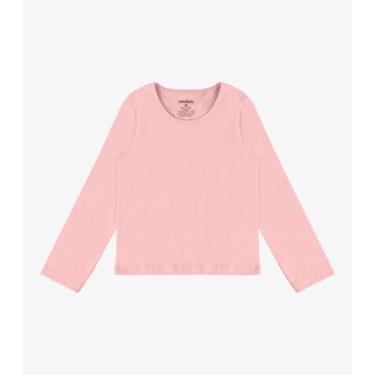Imagem de Blusa Manga Longa Infantil Feminina Rovitex Kids Rosa, 16, Rosa