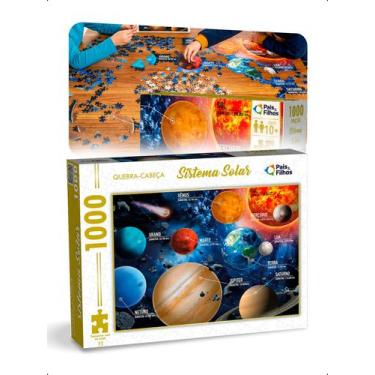 Imagem de Quebra Cabeça 1000 Peças Sistema Solar Jogo Família Amigos - Klizz