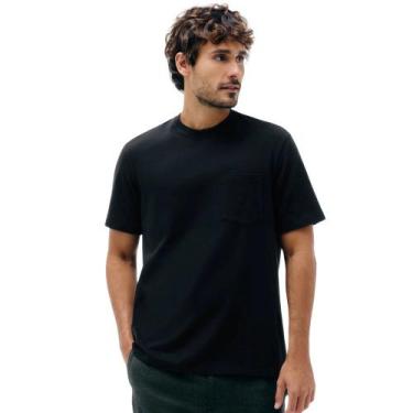 Imagem de Camiseta Manga Curta Com Bolso Hering Super Cotton Masculino 4FBZ, Pre