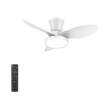 Imagem de Ventilador De Teto Moderno Com Luz, Controle Remoto, Dimmer, 3 Velocid