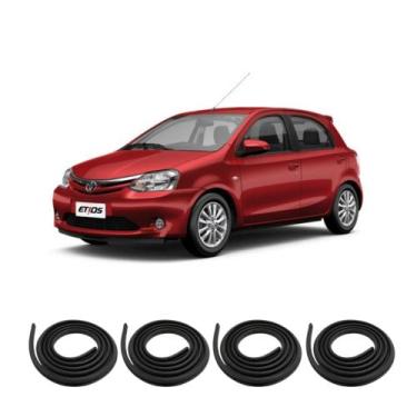 Imagem de Kit Borracha Vedação Das 4 Portas Etios 2012 A 2021 - sem marca