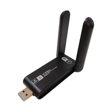 Imagem de Adaptador WiFi USB Dual Band 1300Mbps 2.4G, 5G Wireless 802.11ac MUMIM