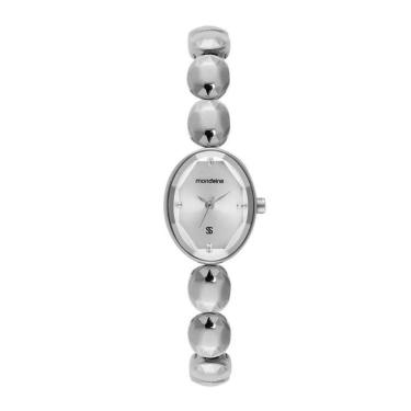 Imagem de Relogio Mondaine Feminino 33047l0mvnm2 Oval Bracelete Prata Prateado-Feminino