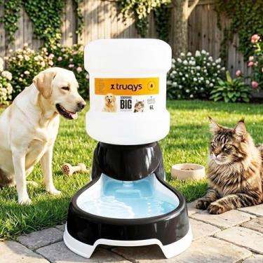 Imagem de Bebedouro Automatico Pet 6L Preto Grande Galao Caes Gatos - PET IN