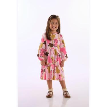 Imagem de Vestido Cotton Manga Longa Up Baby, Rosa