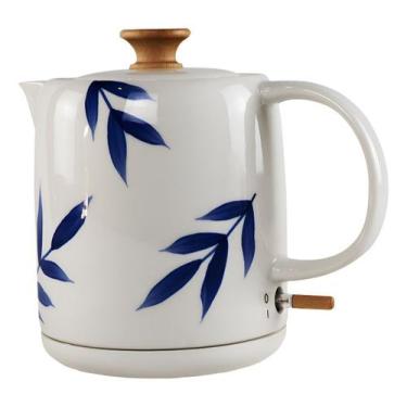 Imagem de Chaleira Elétrica Porcelana Elegance Tuut Decoração 110v - 30152, bran