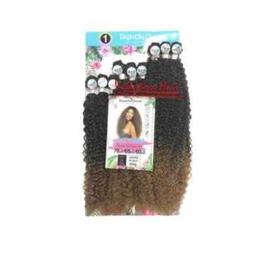 Imagem de Cabelo Cacheado Bio Fibra Fashion Classic Lindona 300g 9 Telas 60 70cm