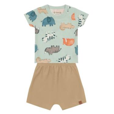 Imagem de Conjunto Bebê Menino Brandili, M, Estampado