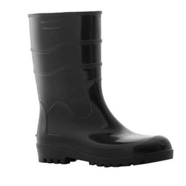 Imagem de Bota Motoboy  Worker Pvc Cano Médio Sem Forro Preta - Tam 43
