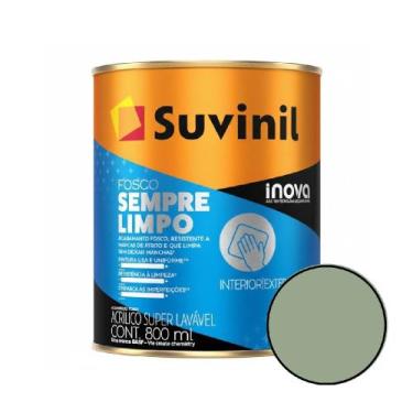 Imagem de Tinta Sempre Limpo Babosa Fosco 0,8L - SUVINIL ACABAMENTOS G1