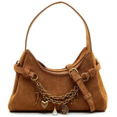 Imagem de Bolsa Hobo Charm Cecconello C2650 Cor:Marrom, Marrom