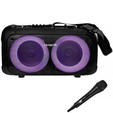 Imagem de Caixa De Som Aiwa Karaokê 400 Watts Com Bluetooth Usb Auxiliar