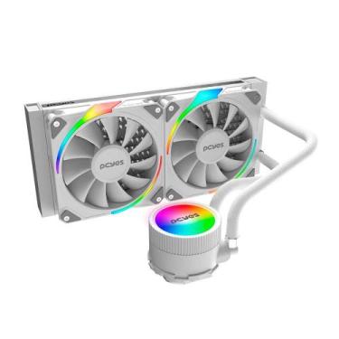 Imagem de Water Cooler PCYes Sangue Frio 3, ARGB, 240mm, AMD/Intel, Branco - ARG