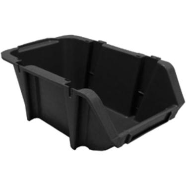 Imagem de Gaveta Organizadora No 3 G3PE60 para Armazenamento em Termoplástico PP Encaixável Empilhável Preto Braslider