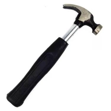 Imagem de Martelo de Unha 5CZ para Fixar e Arrancar Pregos com Cabo de Metal Emborrachado 20mm EDA Profissional