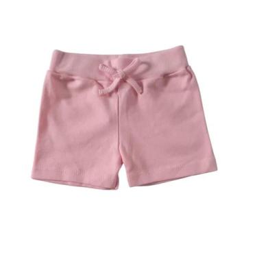 Imagem de Short Bebê Suedine Menino Menina e Neutro Algodão - Mafessoni, P, Rosa
