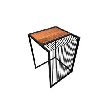 Imagem de Mesa lateral filetao - OUSADIA DI MADEIRA