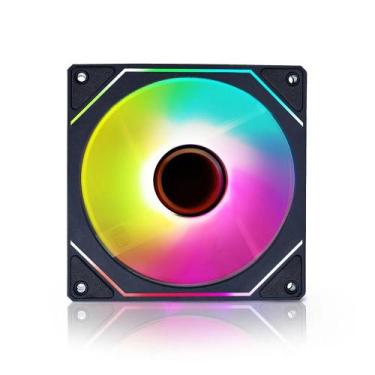 Imagem de Cooler Fan 120M Aurora Forward Reverse PWM ARGB PRETA ROUND5