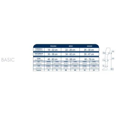 Imagem de Meia Sigvaris 78 Meia Coxa Basic Média Compressão 20-30Mmhg