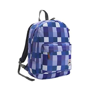 Imagem de Mochila Casual Poliester Xadrez 16.5" Azul