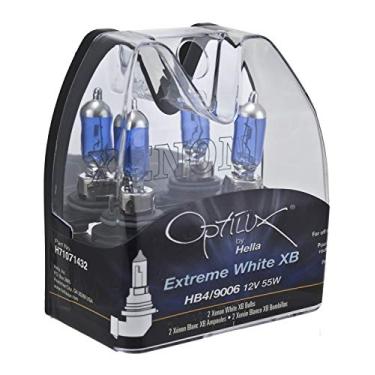 Imagem de HELLA Lâmpadas de halogêneo brancas Xenon H71071432 Optilux XB Series 9006, 12V, 55W, pacote com 2