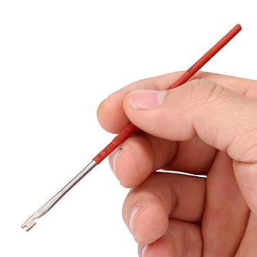 Imagem de Gancho de mola para clarinete e flauta, ferramenta de reparo de instrumento de sopro de madeira de aço durável (cor aleatória)