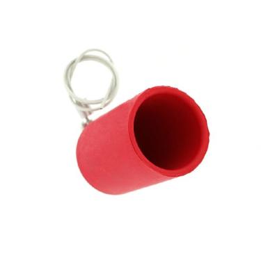 Imagem de Leviton 17P22-R fêmea, tampa protetora, para série 17, grau industrial, conector tipo cam, vermelho