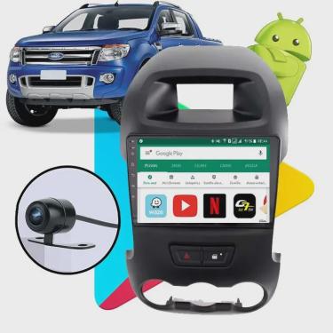Imagem de Central Multimídia Android 9.1 Ford Ranger 2012 2013 2014 2015 Tela 9 Polegadas Gps Espelhamento ios Bluetooth WiFi
