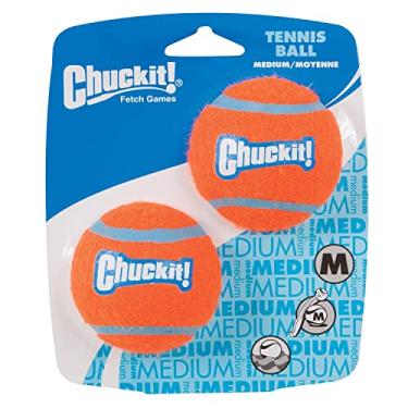 Imagem de Chuckit! Bolas de Tênis Médio – 5,7 cm de diâmetro (pacote com 2) – Pacote com 4