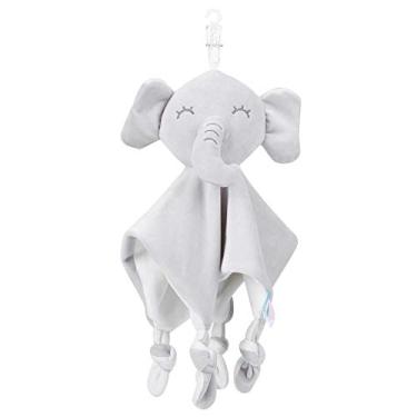 Imagem de Toalha macia e confortável, toalha não tóxica para acalmar o apaziguar, pelúcia curta durável para conforto em casa 0-2 anos de idade bebê 0-2 anos de idade (elefante cinza)