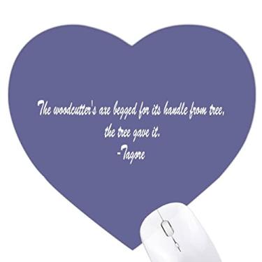 Imagem de Qoutes – Mousepad de borracha com frases curativas, machado e árvore, coração