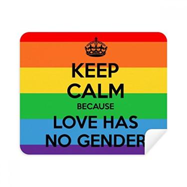 Imagem de Gay Transgênero Bisexuals LGBT Pano de limpeza Limpador de tela 2 peças Tecido de camurça