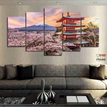 Imagem de Quadros Decorativos Japão Oriental 63x130mt em Tecido