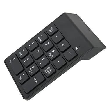 Imagem de Teclado numérico sem fio, mini teclado sem fio 18 teclas 2,4 GHz ergonômico para laptop numpad portátil silencioso contabilidade financeira numérica teclado numérico numérico numérico pad