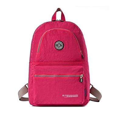 Imagem de Mochila Nylon Feminina Escolar Universitária Trabalho Cor:Rosa