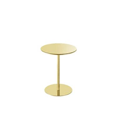 Imagem de Mesa de canto de mesa lateral sofá nórdico mesa de canto lateral quarto varanda simples sala de estar mesa de centro pequena mesa redonda mini mesa pequena mesa de chá mesa de centro (cor: amarelo)