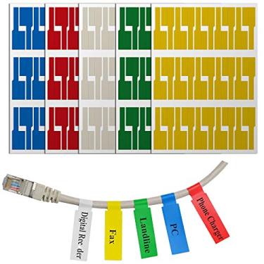 Imagem de Etiqueta autoadesiva para folha de letras da Mr-Label - impermeável | resistente a rasgos - com ferramenta de impressão gratuita - para impressora a laser, 5 Assorted Colors, 10 Sheets (300 Labels)