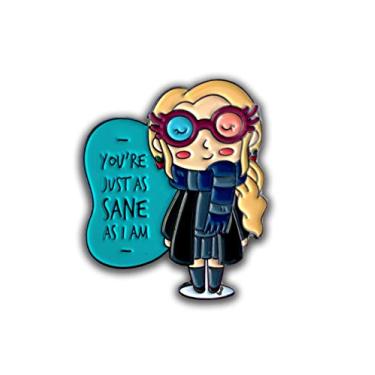 Imagem de Broche esmaltado ThePinkiePin Luna | Ótimo com óculos com 2 embreagens de borboleta | Broche de lapela para mochilas, mulheres, coleção e exibição | Harry Styles Merch | Alfinetes de anime de