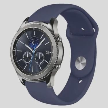 Imagem de Pulseira Sport para Samsung Gear S3 Classic - Gear S3 Frontier - Galaxy Watch bt 46mm - Azul Marinho
