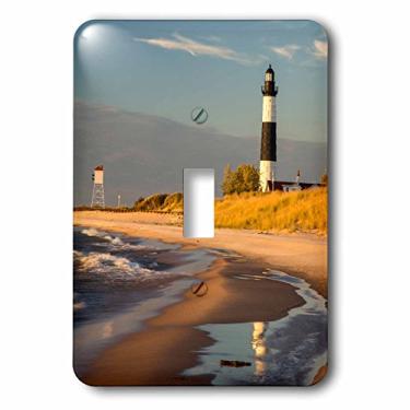 Imagem de 3dRose lsp_190093_1 Farol Big Sable Point, Lake, Ludington Sp, Michigan, EUA Interruptor Alternante