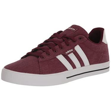 Imagem de adidas Tênis de skate masculino Daily 3.0, Vermelho sombreado/branco/preto, 8.5